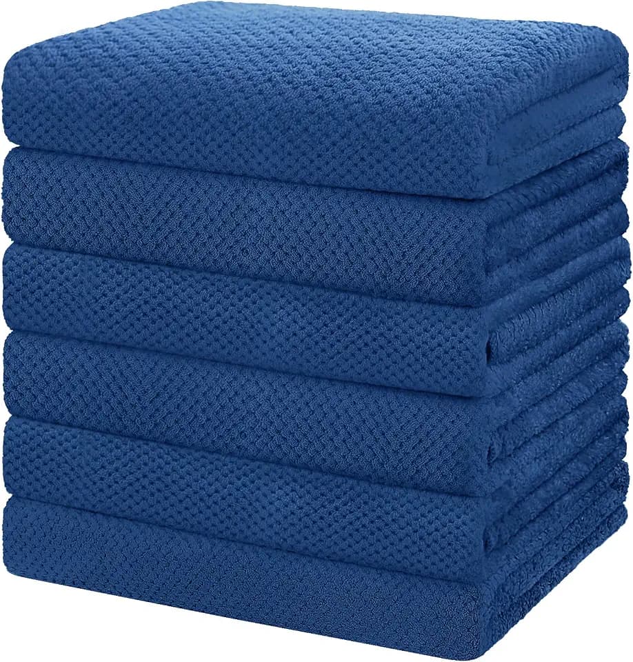 HOMEXCEL 6PK Bath Towel Set, 24x48 in, Absorbent&Quick Dry Towels for Hotel