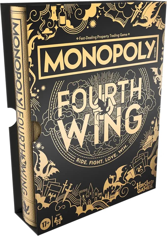 Monopoly Fourth Wing Edition Board Game for Adults | Officially Licensed Game Inspired by the Empyrean Series, Book 1 | 2-6 Players | Ages 17+