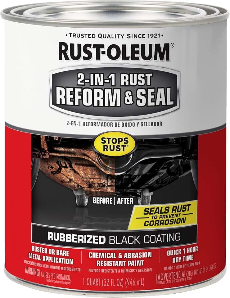 Rust-Oleum Stops Rust 2-in-1 Rust Reform & Seal Coating, Black