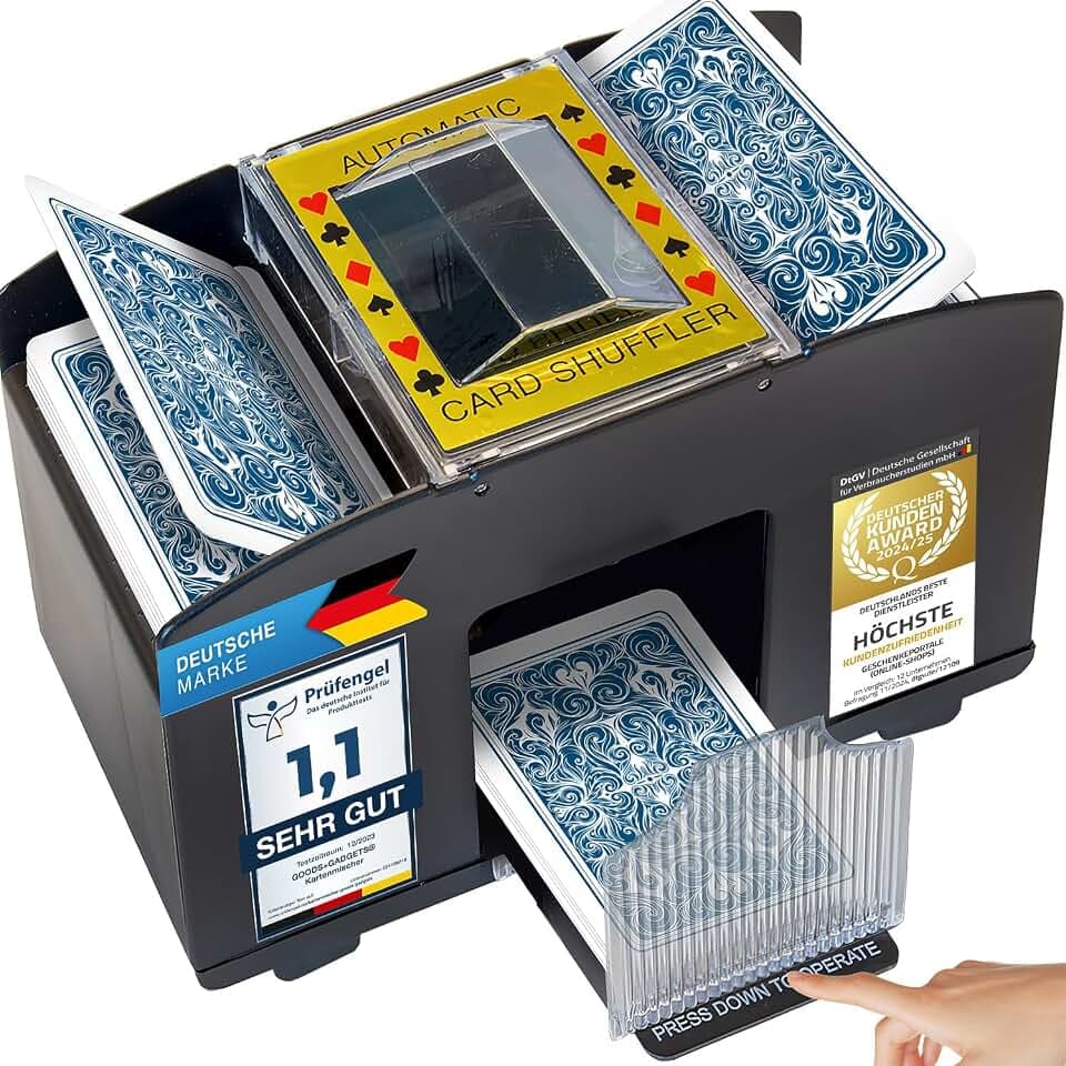 Elektrischer Kartenmischer Automatik für 4 Decks – Karten-Mischmaschine