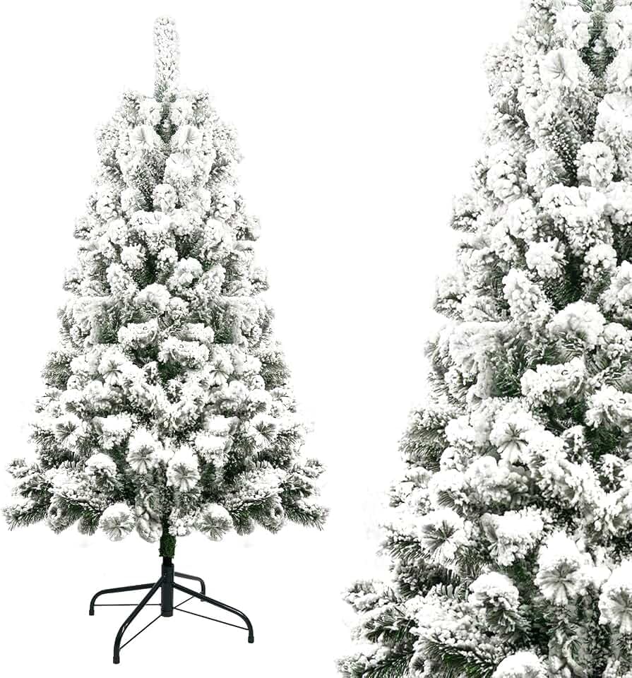 Weihnachtsbaum künstlich 150 cm Tannenbaum mit Schnee