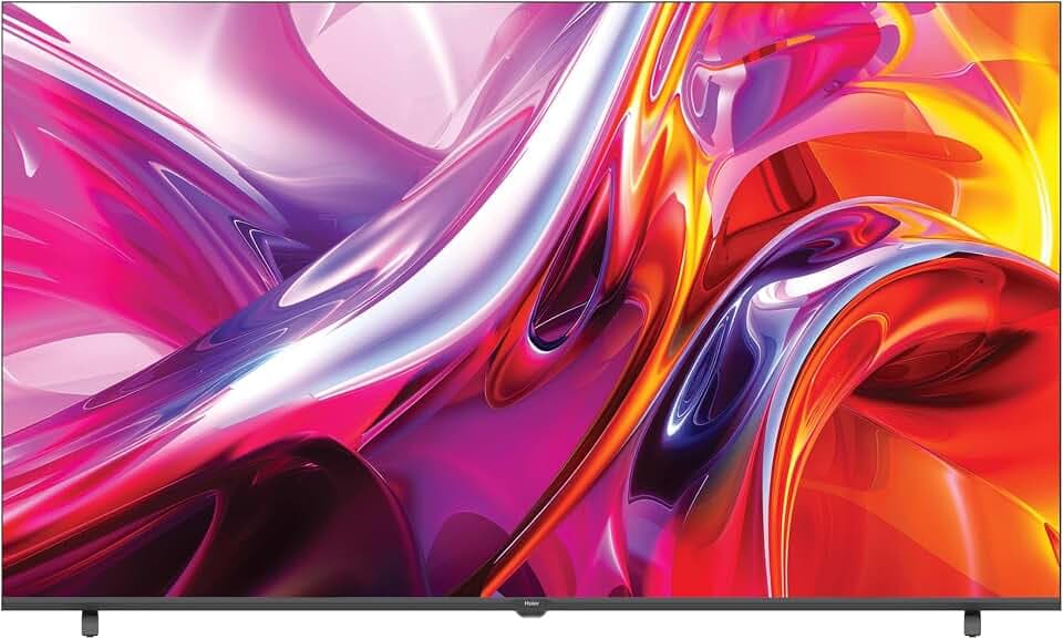 Haier K85 4K UHD 55 Zoll H55K85GUX, Smart TV mit Google TV, Chromecast, Dolby Audio, HDR10, MEMC, AI Picture Quality, Bluetooth 5.1, Gaming Accelerator 120Hz, USB 2.0 x 2, DBX TV, HDMI 2.1 x 4 [2026]