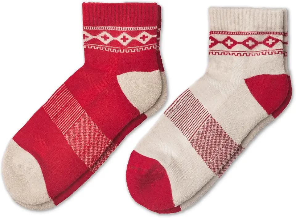NORDIC Socks 2 Pairs Low Cut Thin Merino Wool Work Socks