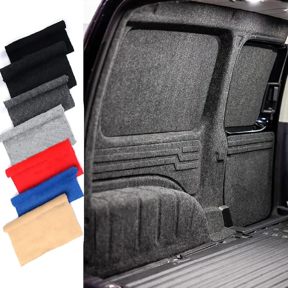 ROBUST CAR PARTS 4-Wege-Teppich mit super Stretch-Futter, für Wohnmobil, Auto, Innenraum, Rauchgrau, 2 m x 2 m