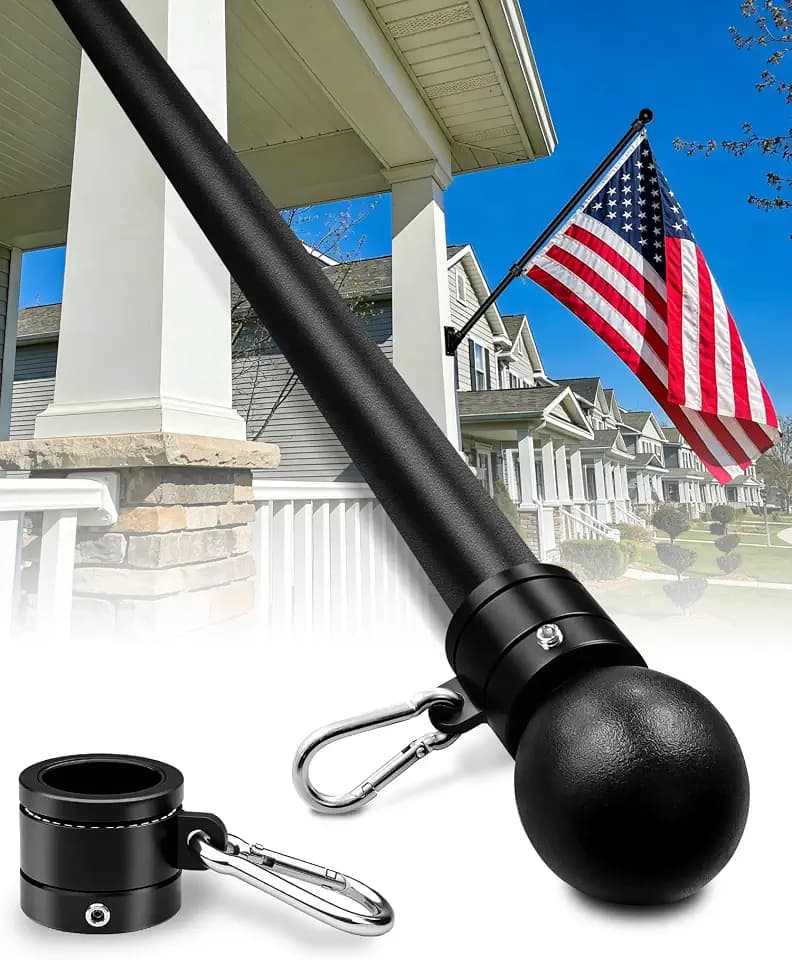 57" One-Piece Flag Pole, Heavy Duty Stainless Steel Flagpole