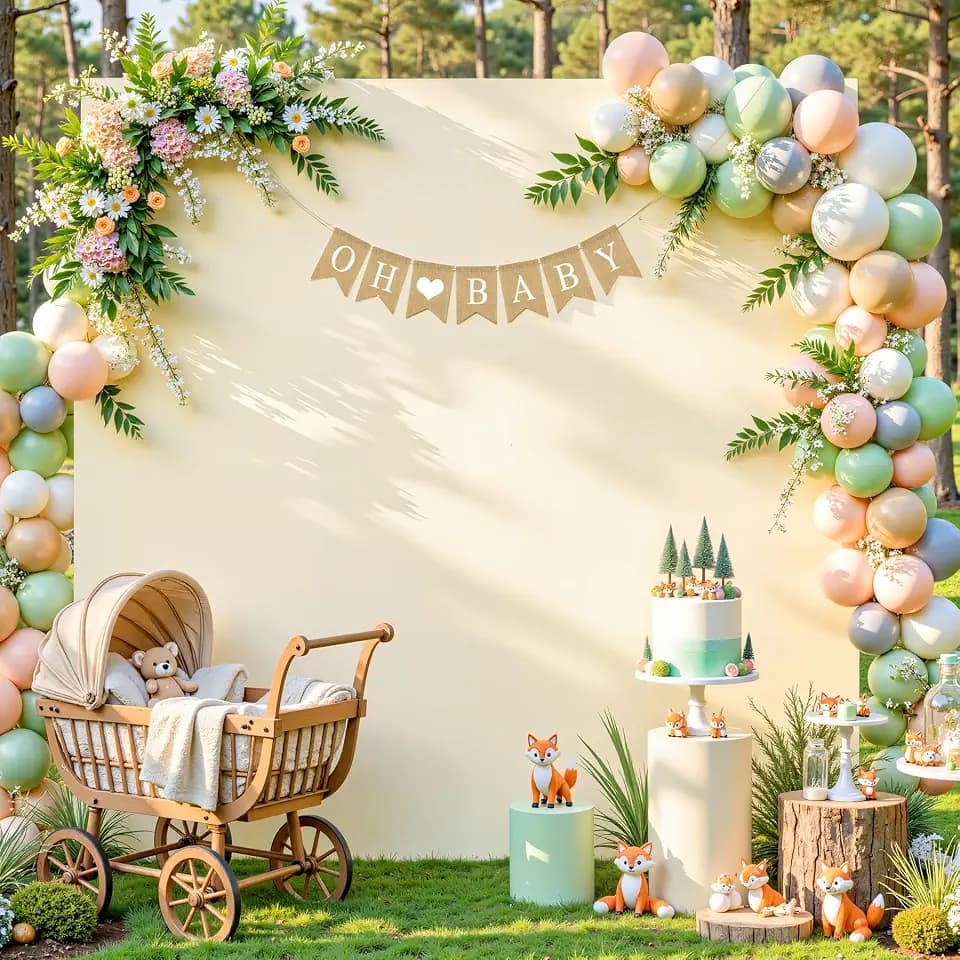 Besutolife Square Arch Backdrop Cover, 8×8 FT Spandex Arch Covers Stretchy Fitted Balloon Arch Stand Cover for Wedding, Birthday Party, Baby Shower, Photo Booth, Graduation Ceremony, Beige