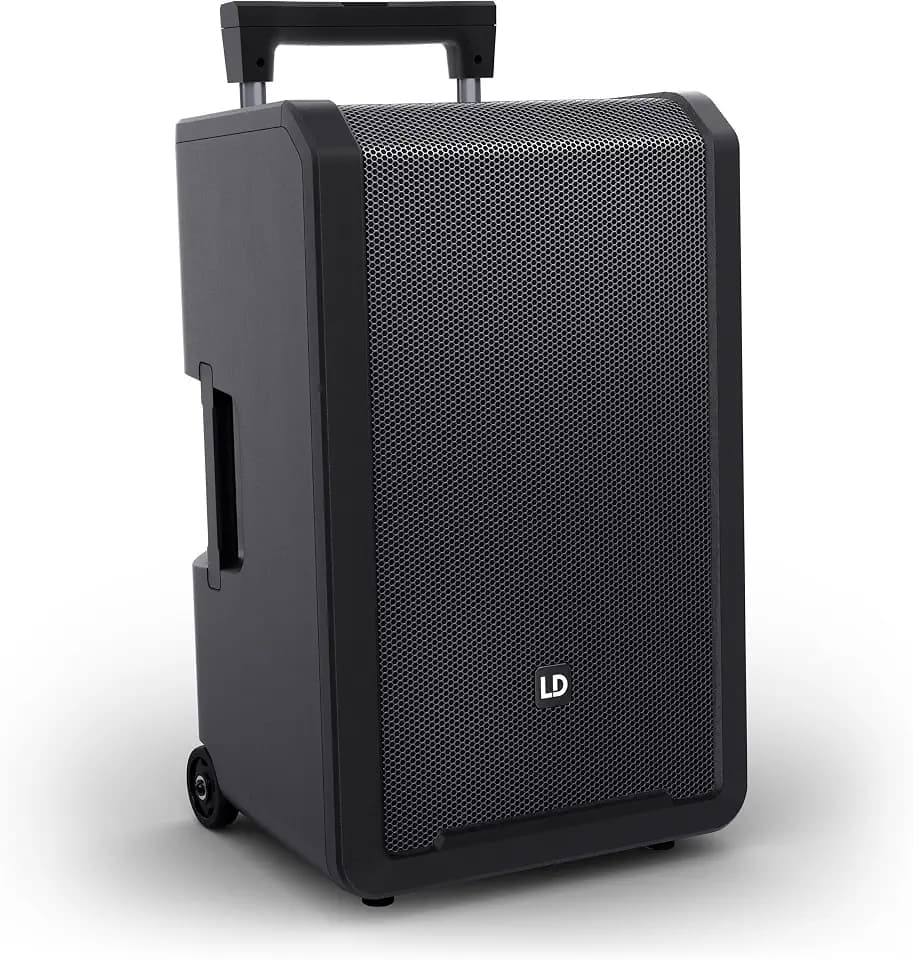 LD Systems ANNY 12-12" Mobiler Bluetooth PA-Lautsprecher mit Akku und Mixer, schwarz
