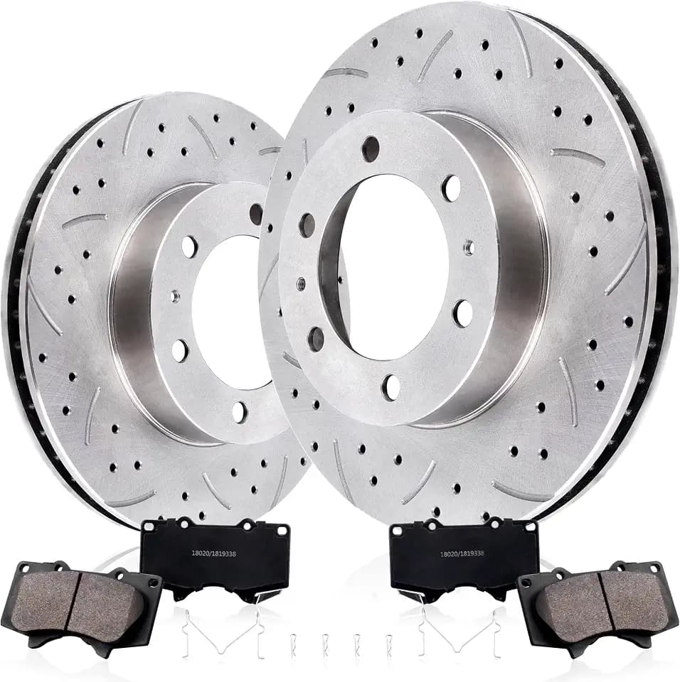 Front Brakes and Rotors Kit 12.56"(318.7mm) Compatible for Toyota