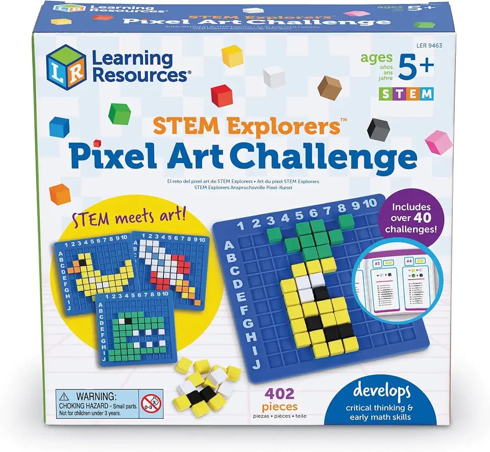 Learning Resources Pixel Art Challenge The Original STEM Pixel Art