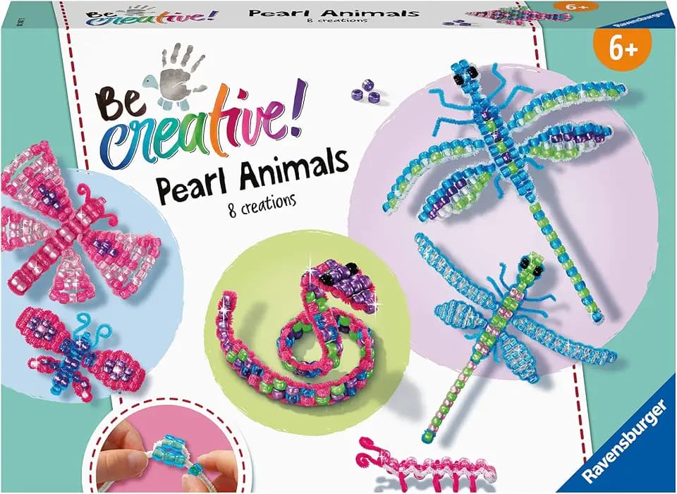 Ravensburger BeCreative Perlentiere - Bastelset ab 6 Jahre