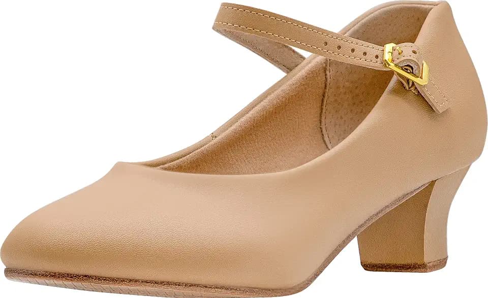 Linodes Ankle Strap Character Shoe 1.55'' Dance Shoes for Women