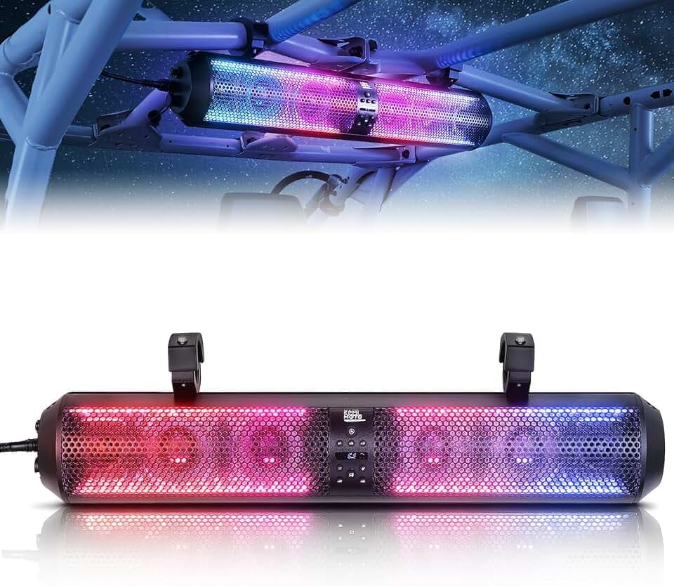 KEMIMOTO UTV Sound Bar 28 Inch Compatible with Polaris RZR Can-Am X3 CFMOTO
