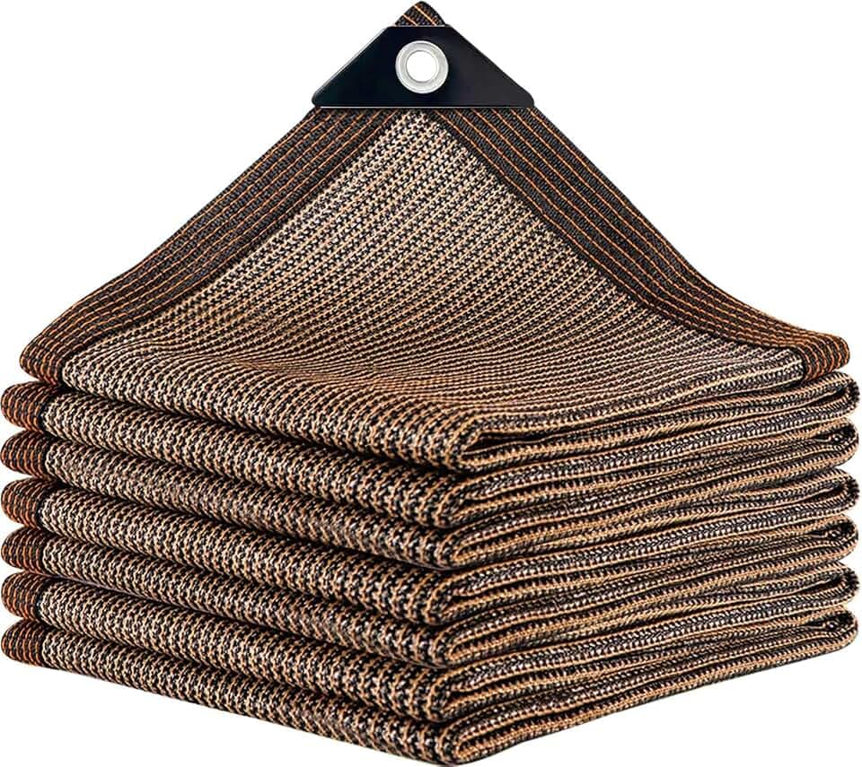 80% Shade Cloth -4x20FT Sunblock Net with Grommet,Lightweight and Durable UV Protection,Shade Cloth for Garden Patio Pergola Balcony Plants Greenhouse Dog Kennel Chicken Coop Outdoor