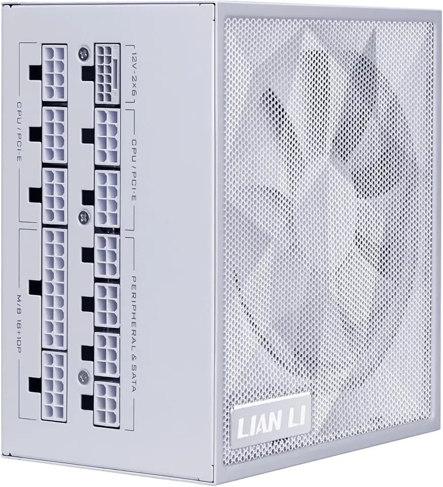 Lian Li SX1000P Platinum Compact ATX PSU 1000W-ATX 3.1-White-SX1000P.W
