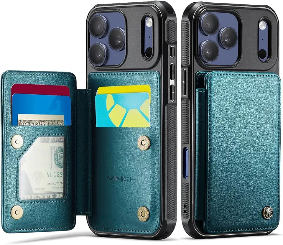Vinich for iPhone 17 Pro Max & 18 Pro Max Wallet Case with Card Holder
