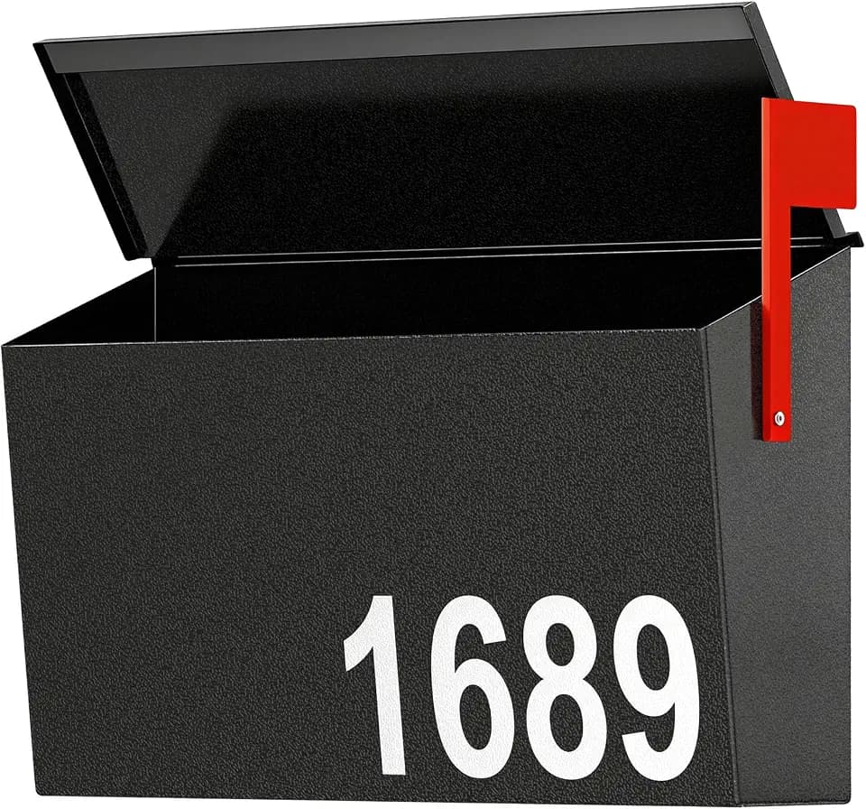 Uniclife Mailboxes for Outside, Wall Mount Mailbox (No Locking Mechanism)