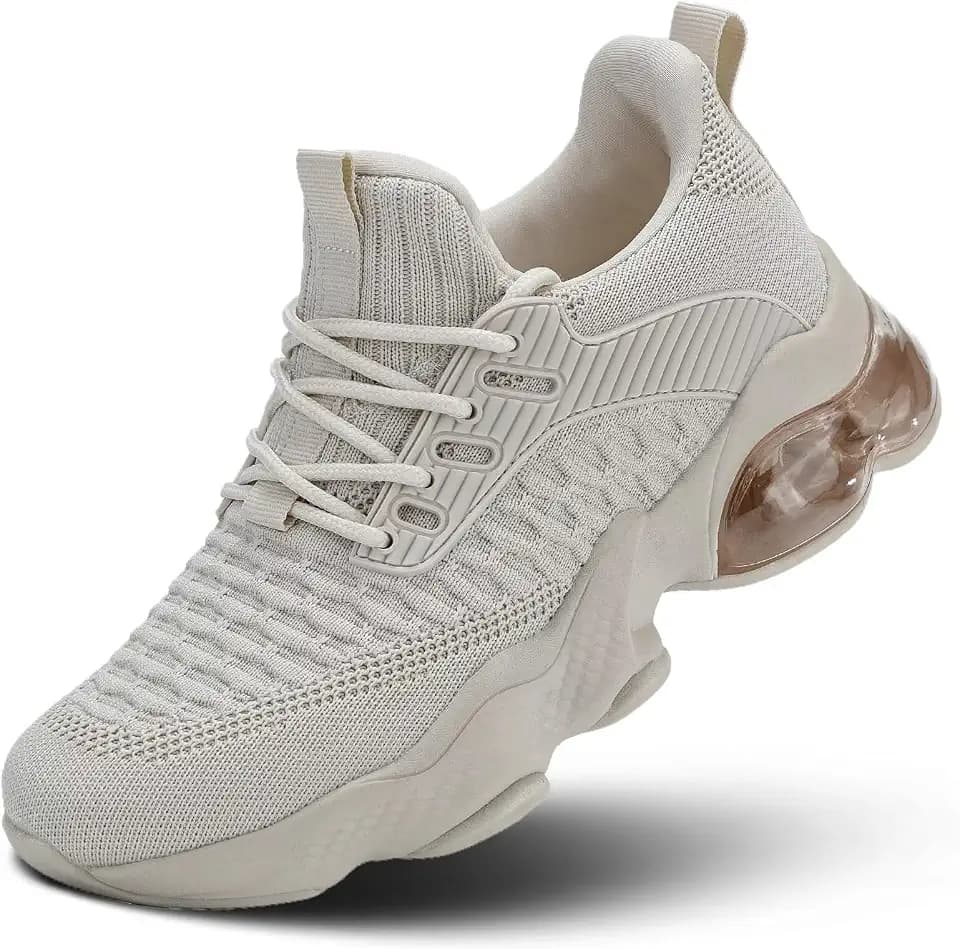 Womens Slip On Walking Shoes Air Running Casual Fashion Tennis Sneakers Comfortable Non Slip Work Athletic Trainers