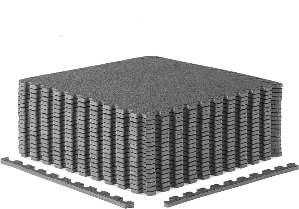 CAP Barbell Interlocking EVA Foam Carpet Puzzle Mat Floor Tiles - 24" x 24" x 1/2" | Multiple Color Options