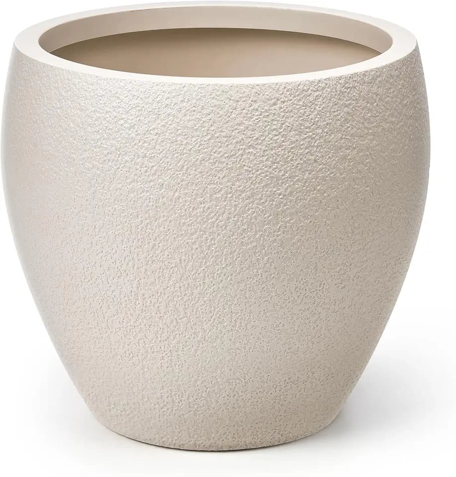 homenote 14.5 Inch Large Plastic Flower Pot with Drainage for Plants