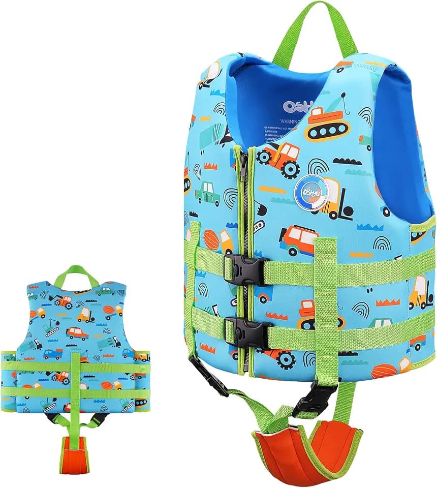 Schwimmweste Kinder,Premium Neopren Schwimmhilfe für Kinder 2-9 Jahre