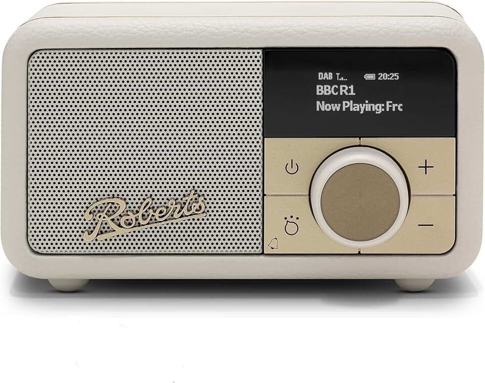 Roberts Revival PETITE2 FM/DAB/DAB+ Digitalradio mit Bluetooth, Pastellcreme