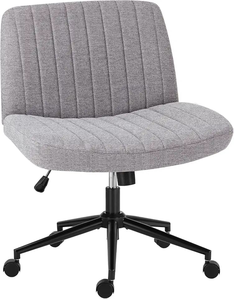OLIXIS Criss Cross Chair with Wheels, Vanity Chair, Home Office Desk