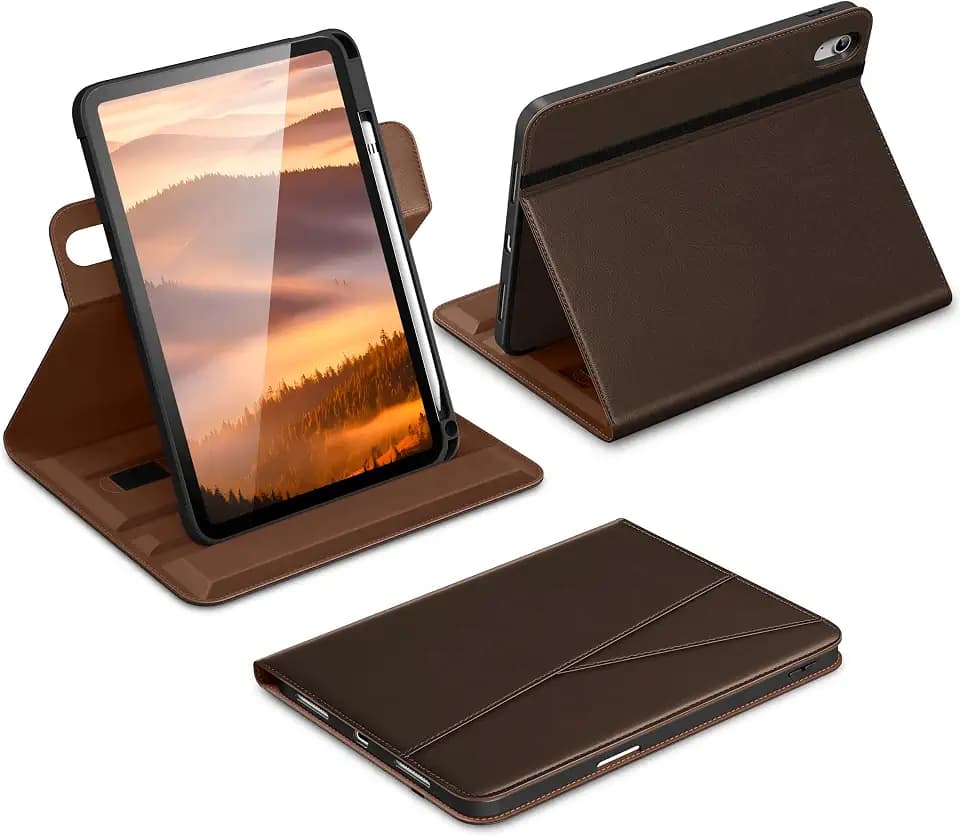 DTTO for iPad A16 Case, for iPad 11th/10th Gen Case (2025/2022), Dark Brown