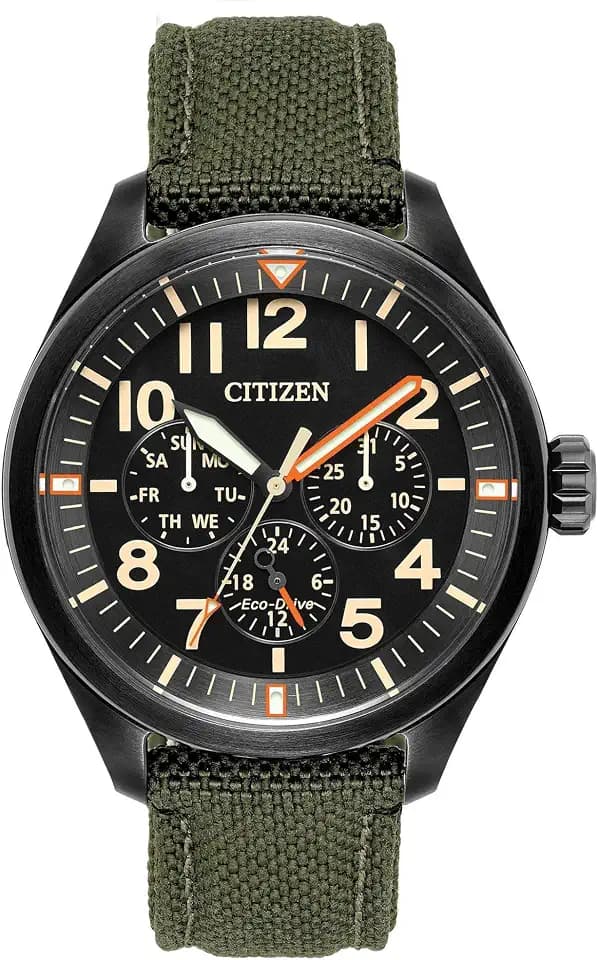 CITIZEN Men's Eco-Drive Garrison 43mm Stainless Steel BU2055-16E