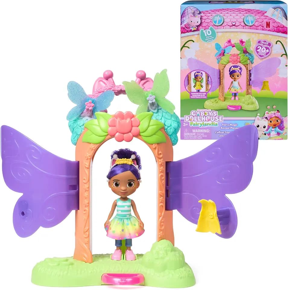 Gabby's Dollhouse Fairylandia, Fairy Magic Reveal Transforming Playset
