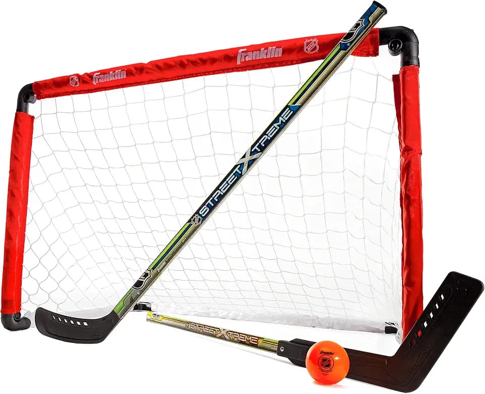 Franklin Sports NHL Goal and 2 Stick Set