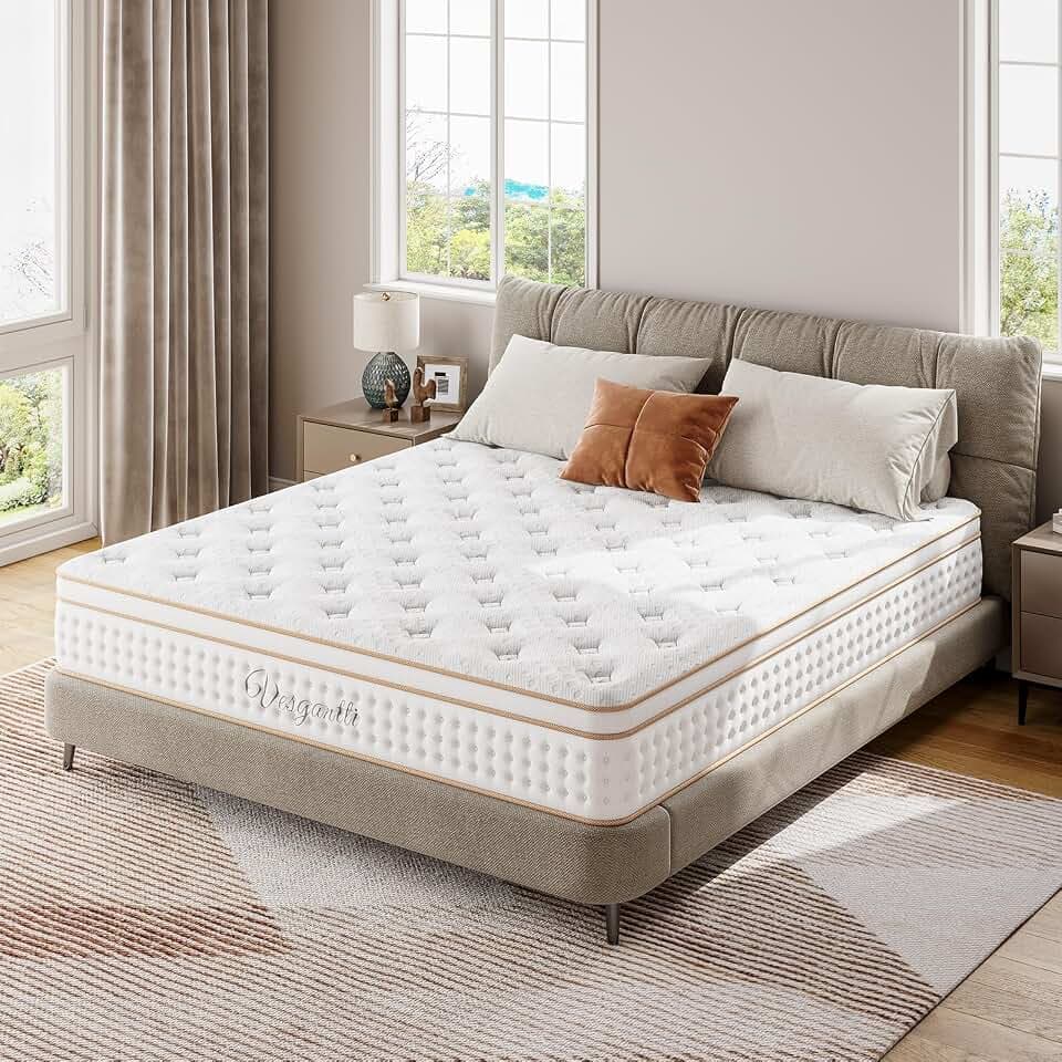 Vesgantti Matratze 180x200 cm, H3 Taschenfederkernmatratze fürs Gästezimmer