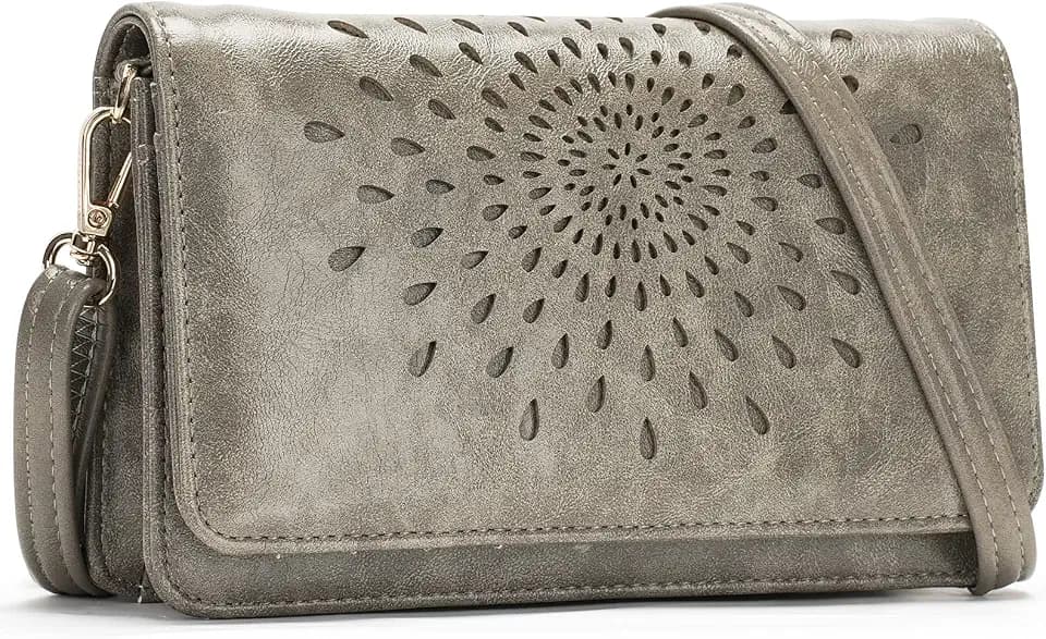 APHISON Crossbody Bags For Women,Wristlet Wallet Phone Purse Shoulder handbags Multi-Function Small RFID Clutch Card Holder