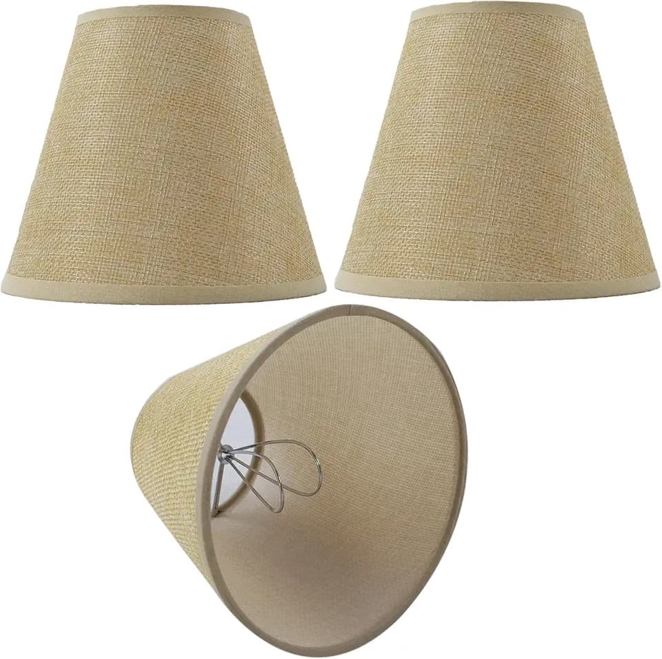 Small Lampshades Set of 3,For Cutting on Bulb,Fabric Lampshade