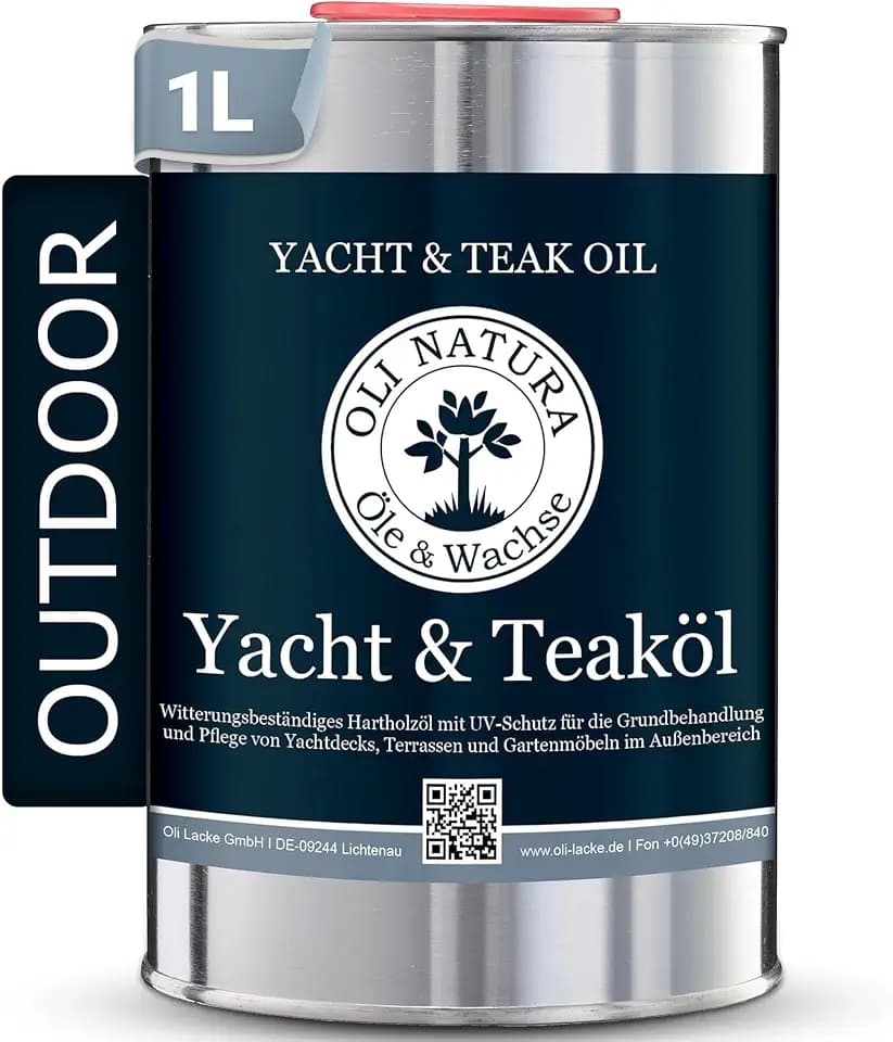 OLI NATURA Teaköl - Außenöl für Gartenmöbel & Terrassen - 1L, Teak