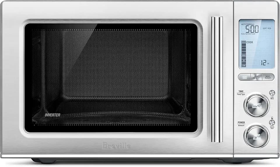 Breville BMO850BSS Smooth Wave Microwave Oven, Brushed Stainless Steel