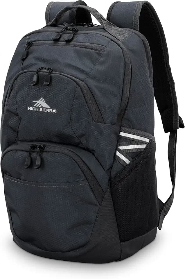 High Sierra Swoop SG Backpack, Travel or Work Laptop Bookbag with Drop Protection Pocket, and Tablet Sleeve, One Size, Mercury