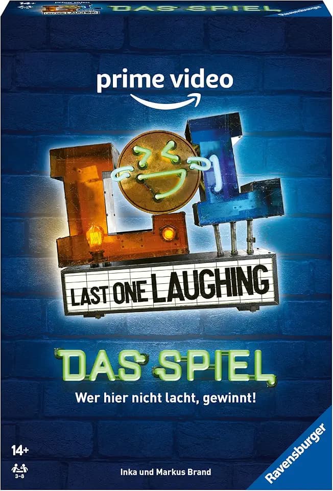 Ravensburger 27524 - Last One Laughing - Das Partyspiel zur Show, LOL Spiel für 3-8 Spieler ab 14 Jahren, über 350 Aufgaben zur Nicht-Lachen-Challenge, das lustige Kartenspiel zur LOL Staffel 1 2 3 4