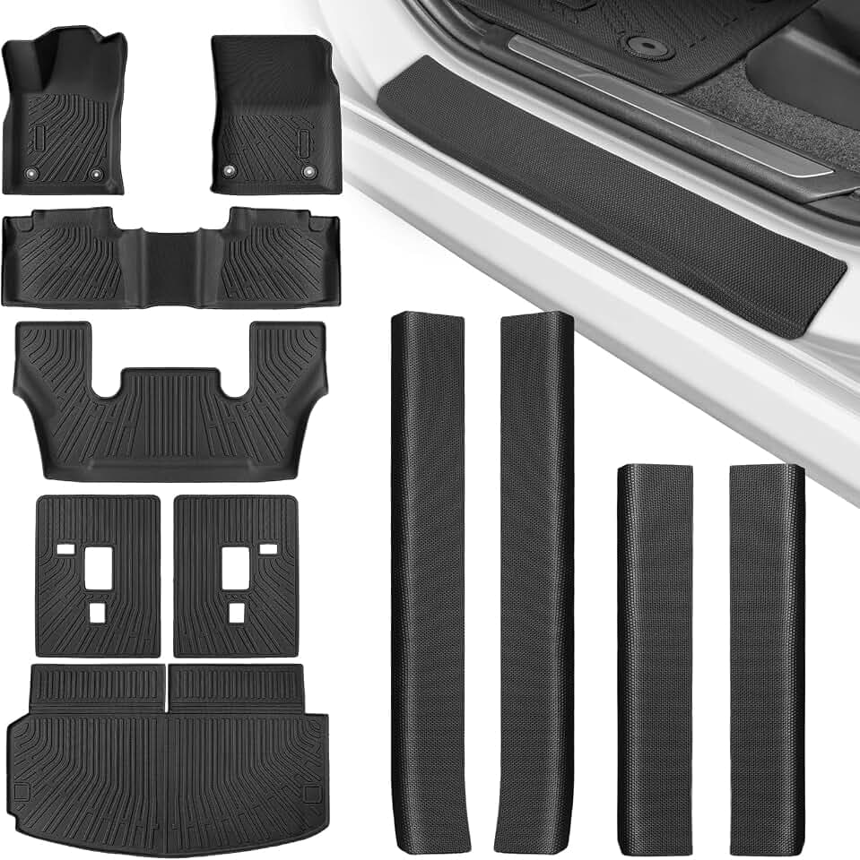 TAPTES Floor Mats & Cargo Liner for Dodge Durango 6 Seats 2016-2026
