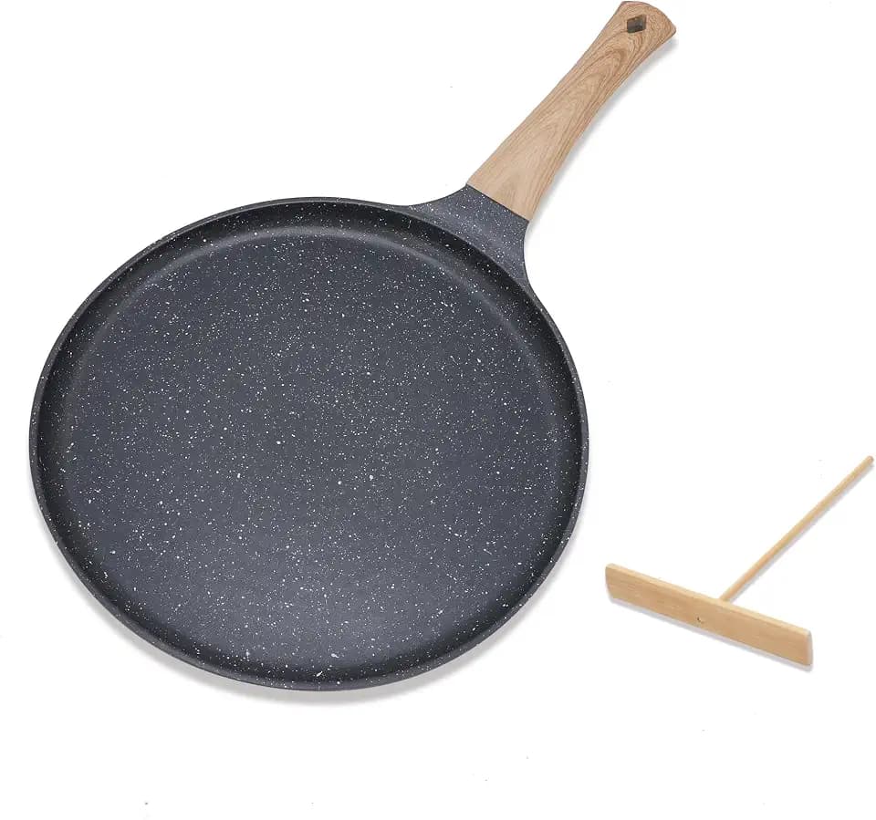 Crepe Pfanne Antihaftpfanne Omlettenpfanne (20cm, Grau)