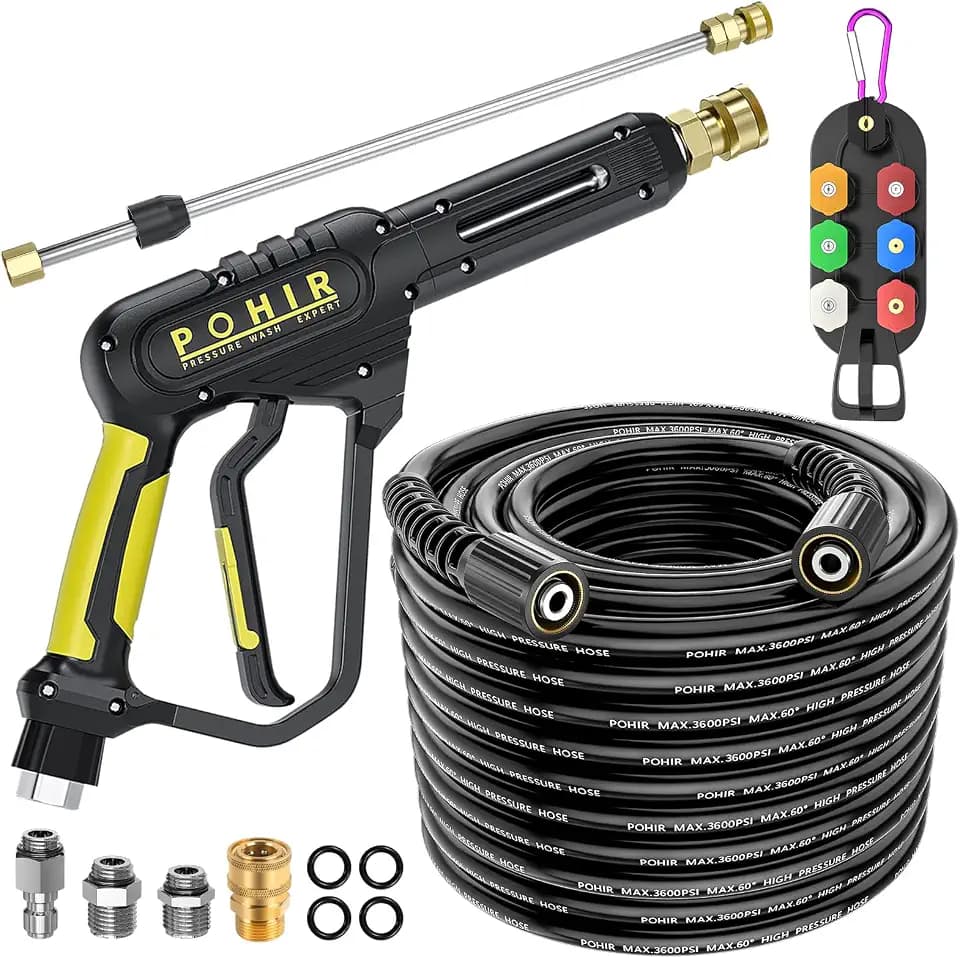Pressure Washer Gun and Hose 3600 PSI, Quick Connect 3/8"