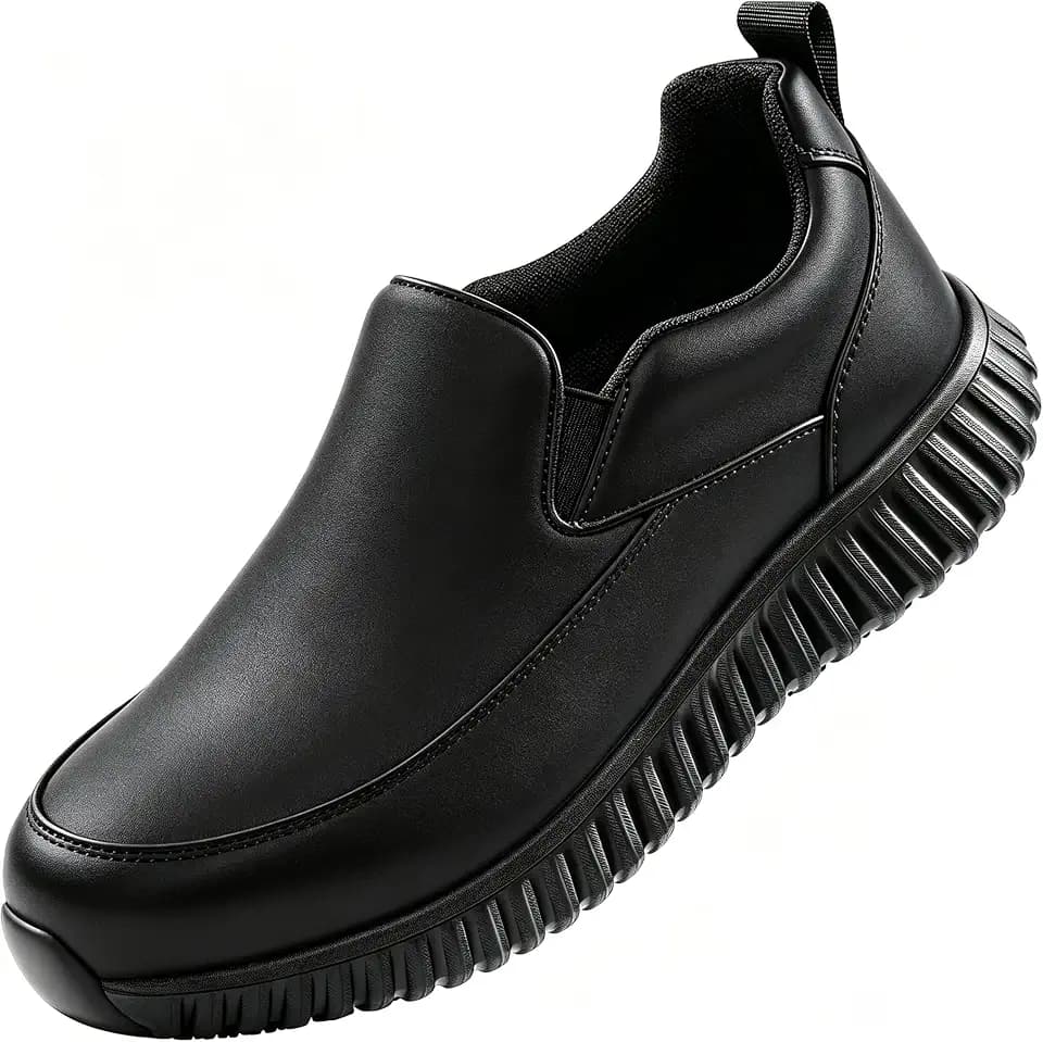 Non Slip Work Shoes for Men Women Waterproof 260815 Black