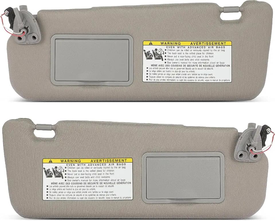 SCITOO Gray Sun Visor for Hyundai for Sonata 2006-2008