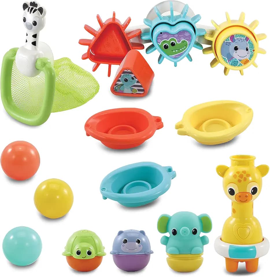 VTech Baby Badeset – 6-teilig mit 15 Elementen für Kinder 1-5