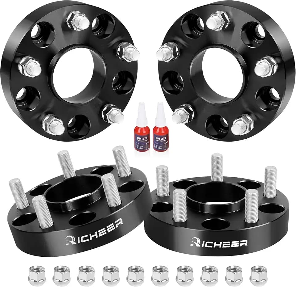 Richeer 1 inch 5x120mm Hub Centric Wheel Spacers for Camaro CTS XTS Equinox