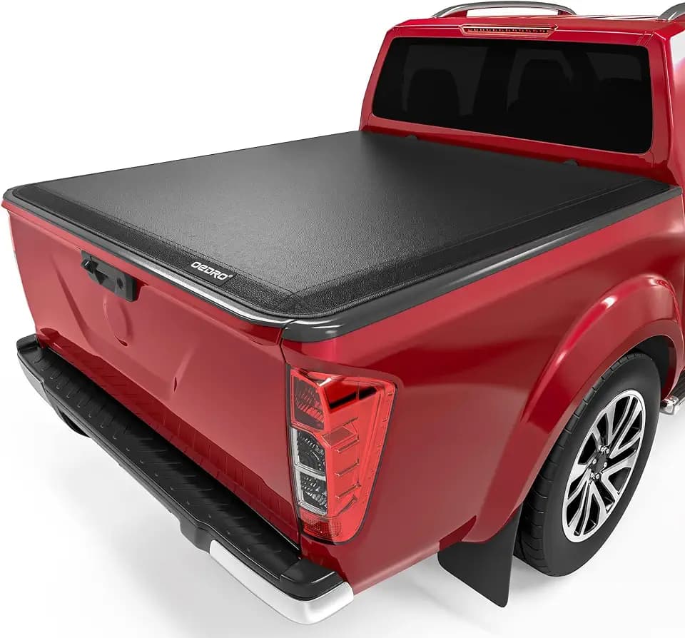 oEdRo Soft Tri-Fold Tonneau Cover Fit for 2005-2026 Nissan Frontier 5ft Bed