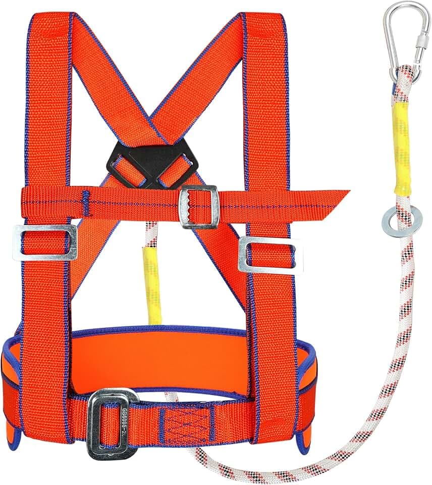 TRSMIMA Safety Harness Fall Protection - Half-Body Roofing Harness kit