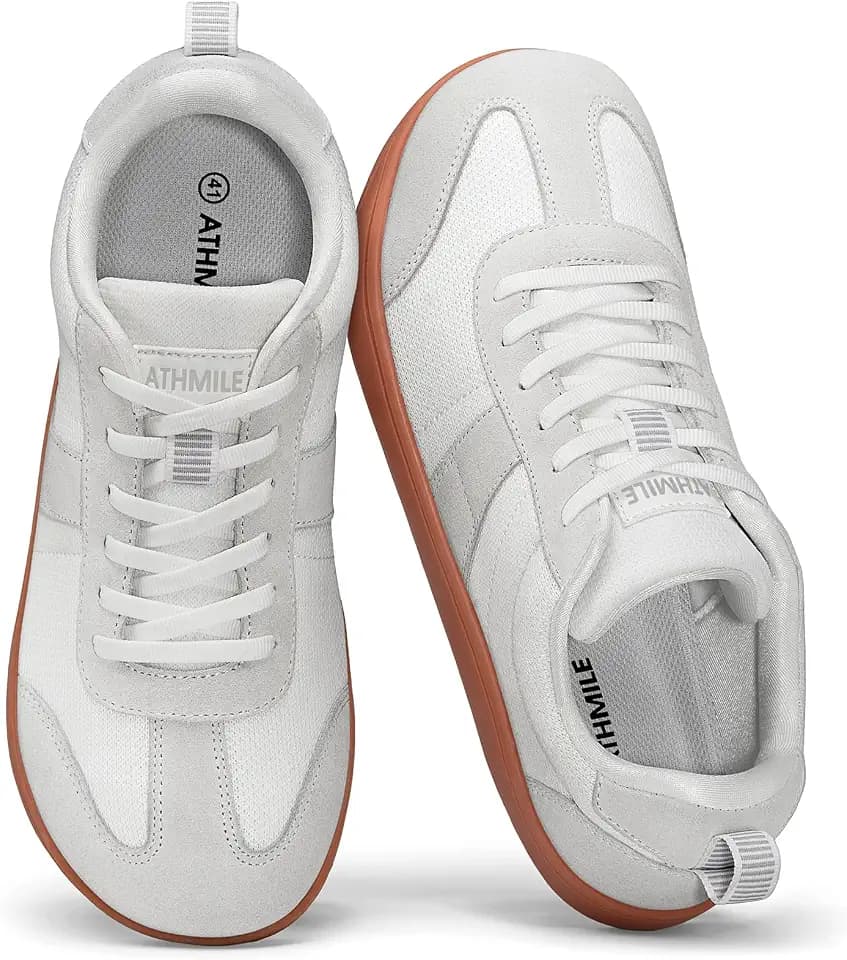 ATHMILE Barefoot Walking Shoes Women Men Wide Toe Box Zero Drop Minimalist