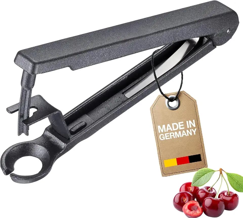 Westmark Kirschentkerner Kernex Black Edition – Entsteiner für Kirschen – Handliche Einmachhilfe – Anthrazit