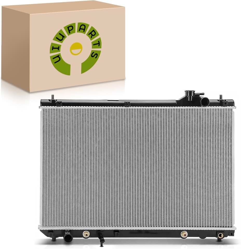 15.9 * 33.3 * 34.9mm UIU Engine Coolant Radiator Assembly with Transmission Oil Cooler Compatible with Toyota Highlander 2001-2003 V6 3.0L, Highlander 2004-2007 V6 3.3L Replace# 1640020220