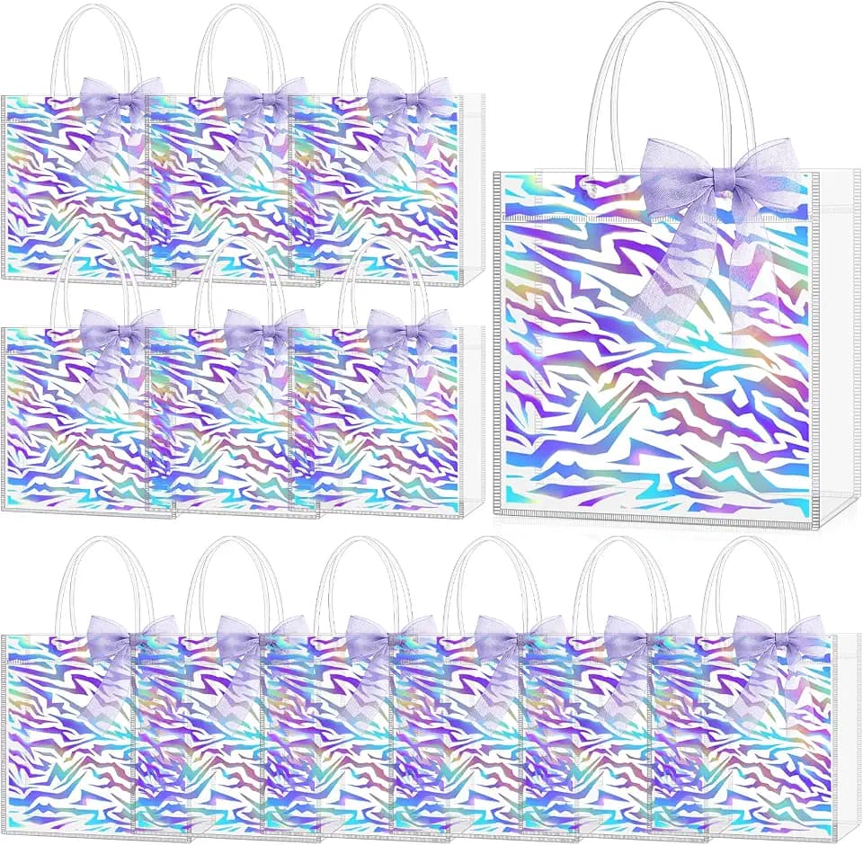 24 Pcs Kpop Party Favors Gift Cute Bags Kpop Theme Clear PVC Gift Bags